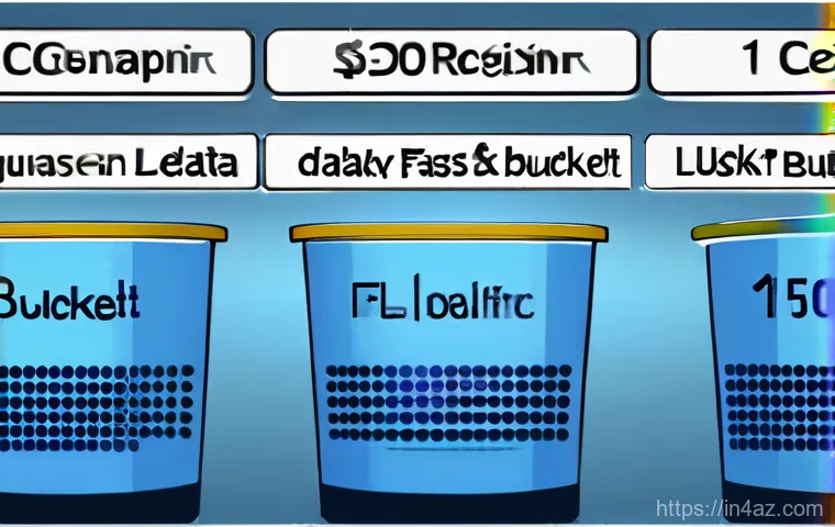 Rate Limiting 알고리즘 Token Bucket vs Leaky Bucket - **Image Prompt 1: The Digital Shield Against Traffic Floods**
    A futuristic, highly detailed serv...