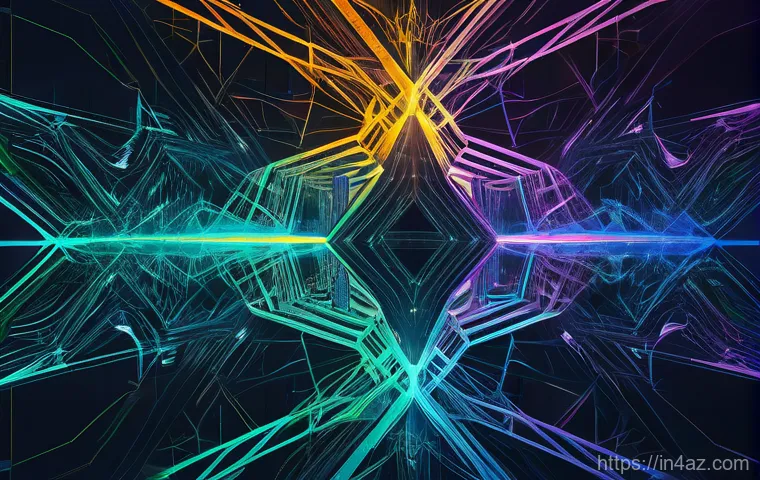 WebAssembly 런타임 성능 최적화 전략 - **Image Prompt 1:** A vibrant, futuristic digital scene. At the center, a highly intricate and styli...