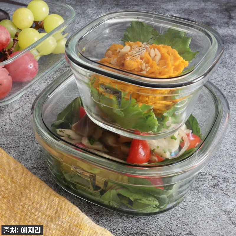 이와키 내열유리 냉동밥용기, 뚜껑 닫 관련 이미지 1