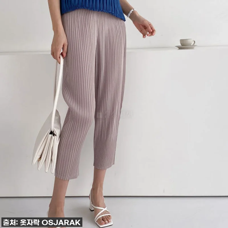 인생 팬츠 발견! 찐후기: 여자 플리츠 주름 7부 캐주얼 팬츠, 이 가격 실화냐?! ✨ 5 인생 팬츠 발견! 찐후기: 여자 플리 관련 이미지 1