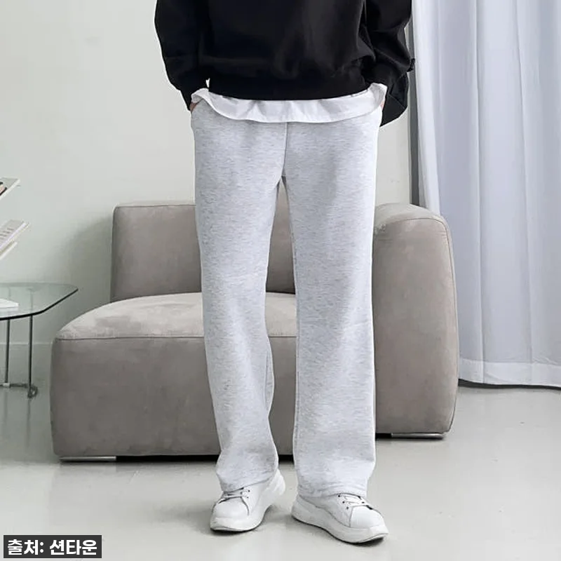 겨울 필수템 등극! 남자 와이드 기모 관련 이미지 2