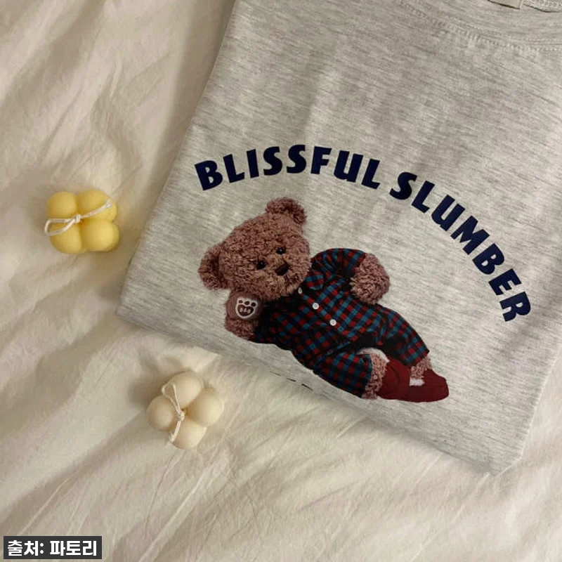 찐후기! 품절각 '달링 곰돌이 박스티 관련 이미지 3