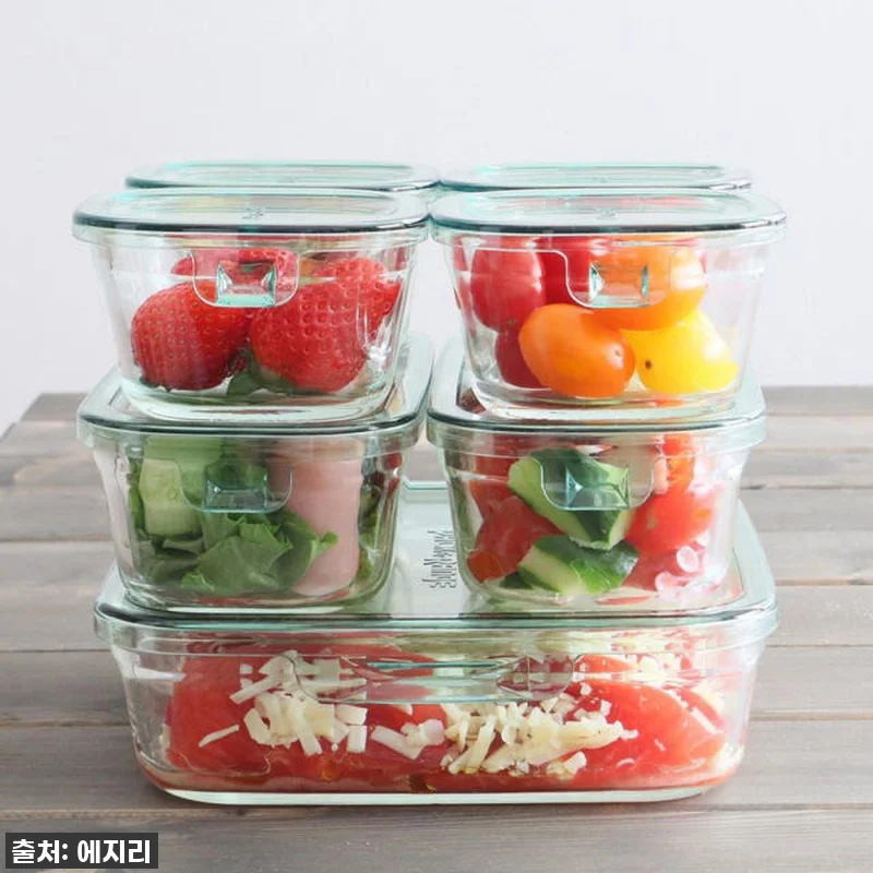 이와키 내열유리 냉동밥용기, 뚜껑 닫 관련 이미지 3