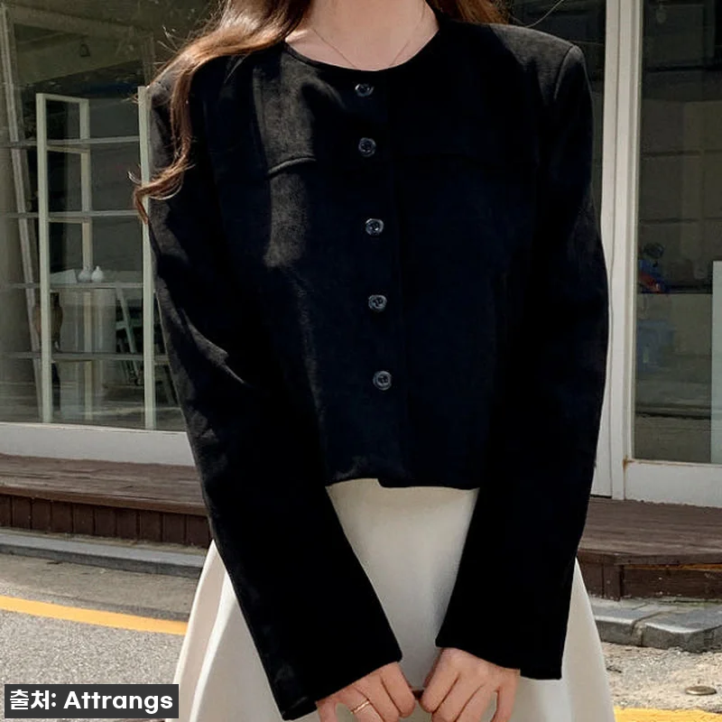 올가을 인생템 등극! '스웨이드 크롭 노카라 긴팔 자켓' 직접 입어보니 (feat. 품절 임박 꿀팁) 14 올가을 인생템 등극! '스웨이드 크롭 관련 이미지 4