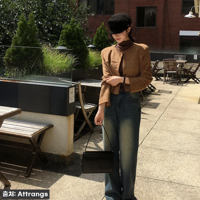 올가을 인생템 등극! '스웨이드 크롭 노카라 긴팔 자켓' 직접 입어보니 (feat. 품절 임박 꿀팁) 16 올가을 인생템 등극! '스웨이드 크롭 관련 이미지 6