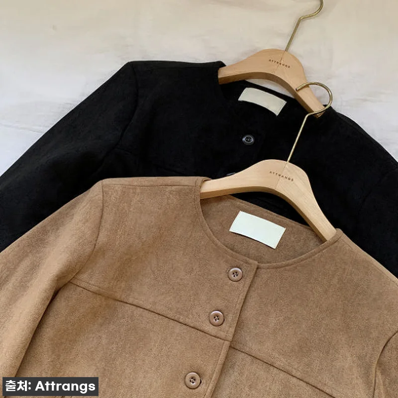 올가을 인생템 등극! '스웨이드 크롭 노카라 긴팔 자켓' 직접 입어보니 (feat. 품절 임박 꿀팁) 17 올가을 인생템 등극! '스웨이드 크롭 관련 이미지 7