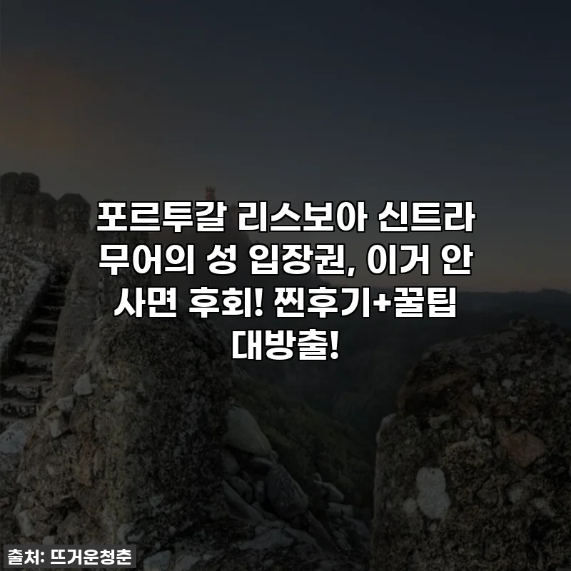 포르투갈 리스보아 신트라 무어의 성 입장권, 이거 안 사면 후회! 찐후기+꿀팁 대방출!