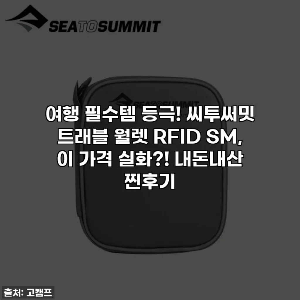 여행 필수템 등극! 씨투써밋 트래블 월렛 RFID SM, 이 가격 실화?! 내돈내산 찐후기