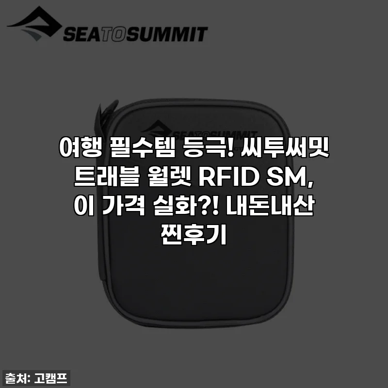 여행 필수템 등극! 씨투써밋 트래블 월렛 RFID SM, 이 가격 실화?! 내돈내산 찐후기