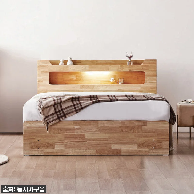 동서가구 비엘 LED 원목 4서랍 침대프레임 찐후기: 칙칙한 침실을 호텔처럼 바꿔준 인생템! ✨ 6 동서가구 비엘 LED 원목 4서랍 침 관련 이미지 1