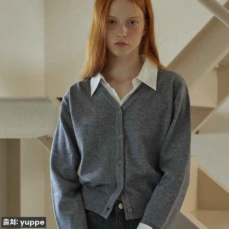 🍂 올가을 필수템 등극! 엽페 셔츠 카라 가디건 그레이, 이렇게 예쁜데 심지어 대박 할인 중?! 6 🍂 올가을 필수템 등극! 엽페 셔츠 관련 이미지 1