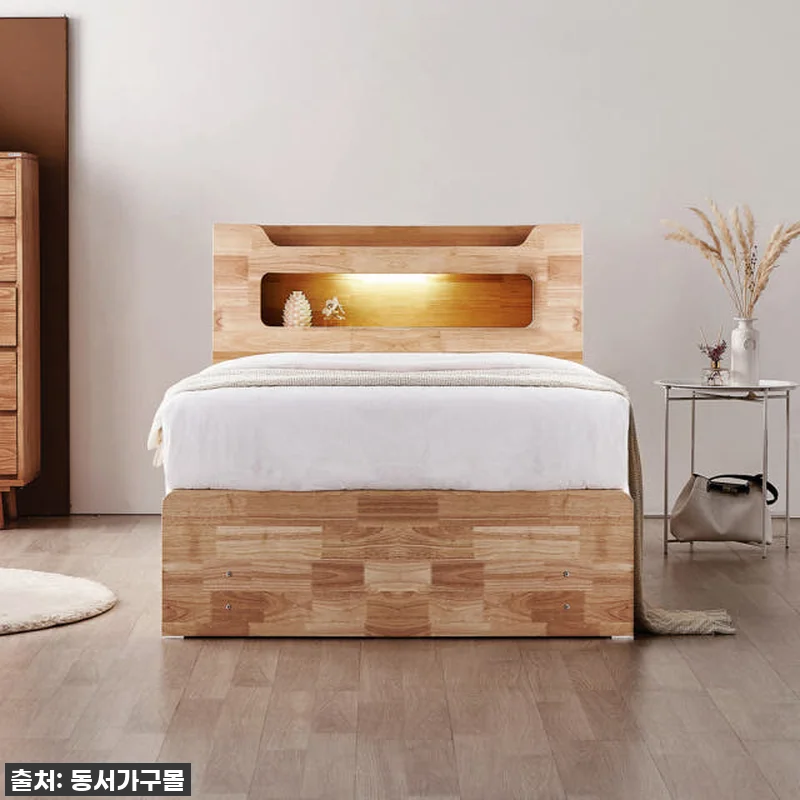 동서가구 비엘 LED 원목 4서랍 침대프레임 찐후기: 칙칙한 침실을 호텔처럼 바꿔준 인생템! ✨ 7 동서가구 비엘 LED 원목 4서랍 침 관련 이미지 2