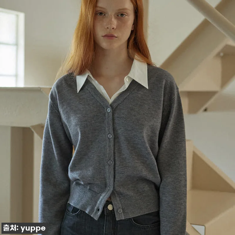 🍂 올가을 필수템 등극! 엽페 셔츠 카라 가디건 그레이, 이렇게 예쁜데 심지어 대박 할인 중?! 7 🍂 올가을 필수템 등극! 엽페 셔츠 관련 이미지 2