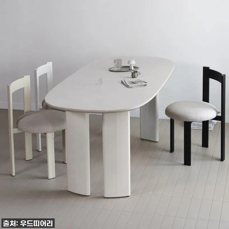 식탁테이블 타원형 세라믹 식탁 4인용 관련 이미지 2