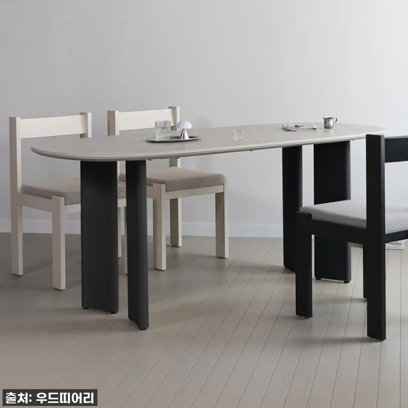 식탁테이블 타원형 세라믹 식탁 4인용 관련 이미지 4