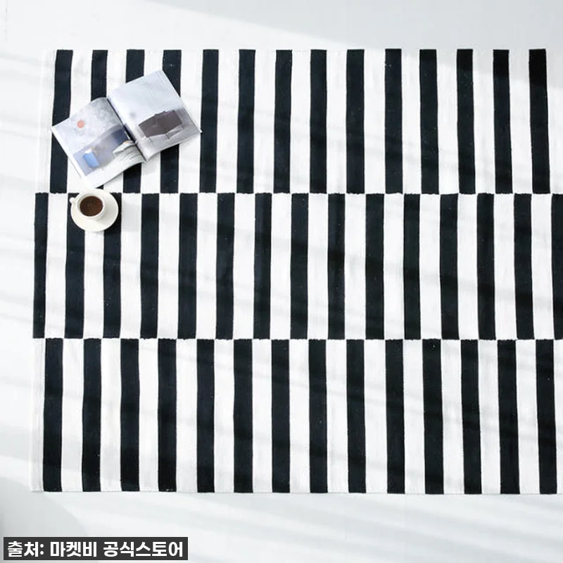 찐후기! 품절임박 줄문 코튼러그 16 관련 이미지 8