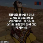 몽골여행 필수템? 아니! 사계절 휘뚜루마뚜루 오호리세탁소 에스닉 롱 스카프, 품절임박 전에 이건 꼭 사야 해!