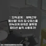 🔥단독공개🔥 재택근무 필수템! 우리 집 오피스를 아늑하게 바꿔준 불투명 파티션 솔직 사용후기!