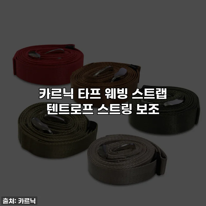 카르닉 타프 웨빙 스트랩 텐트로프 스트링 보조