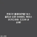 찐후기! 품절대란템! 보스 울트라 오픈 이어버드 케이스 러기드아머, 드디어 내 손에!
