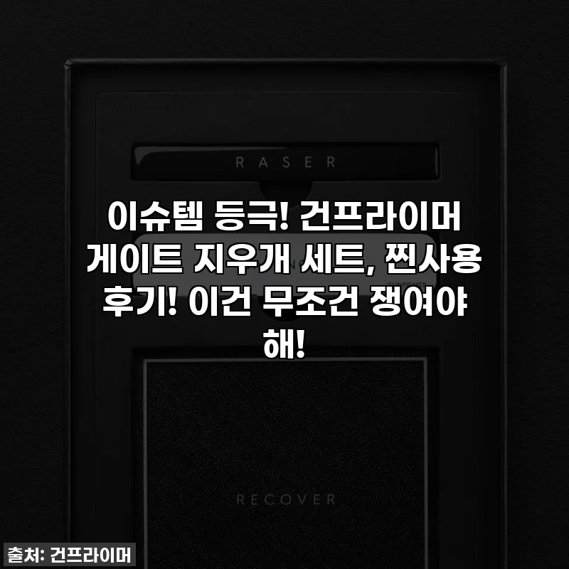 이슈템 등극! 건프라이머 게이트 지우개 세트, 찐사용 후기! 이건 무조건 쟁여야 해!