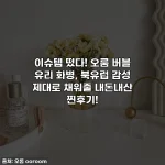 이슈템 떴다! 오룸 버블 유리 화병, 북유럽 감성 제대로 채워줄 내돈내산 찐후기!