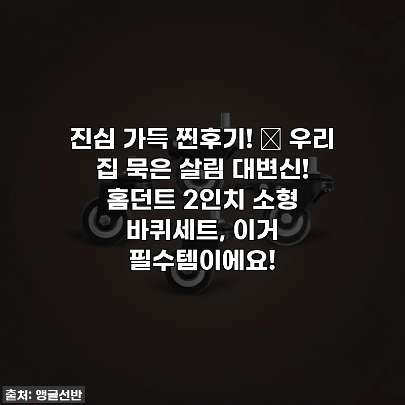 진심 가득 찐후기! ✨ 우리 집 묵은 살림 대변신! 홈던트 2인치 소형 바퀴세트, 이거 필수템이에요!