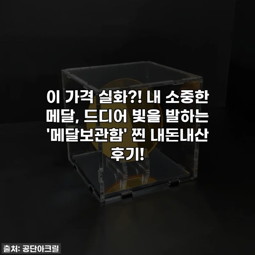 이 가격 실화?! 내 소중한 메달, 드디어 빛을 발하는 '메달보관함' 찐 내돈내산 후기!