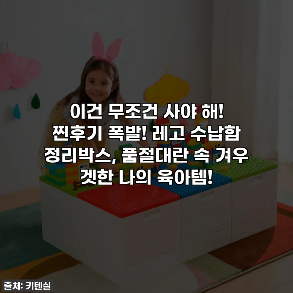 이건 무조건 사야 해! 찐후기 폭발! 레고 수납함 정리박스, 품절대란 속 겨우 겟한 나의 육아템!