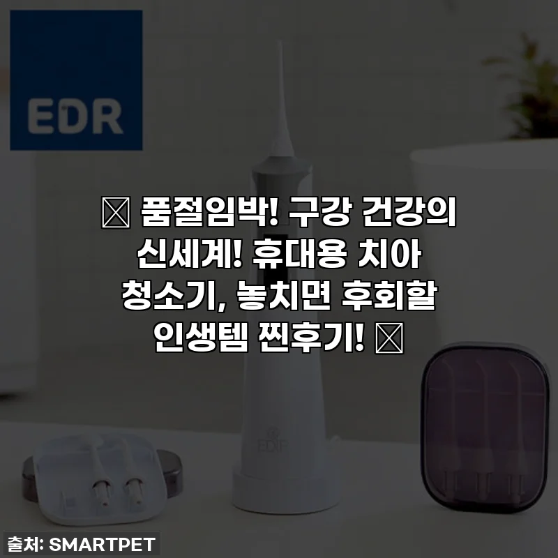 ✨ 품절임박! 구강 건강의 신세계! 휴대용 치아 청소기, 놓치면 후회할 인생템 찐후기! ✨