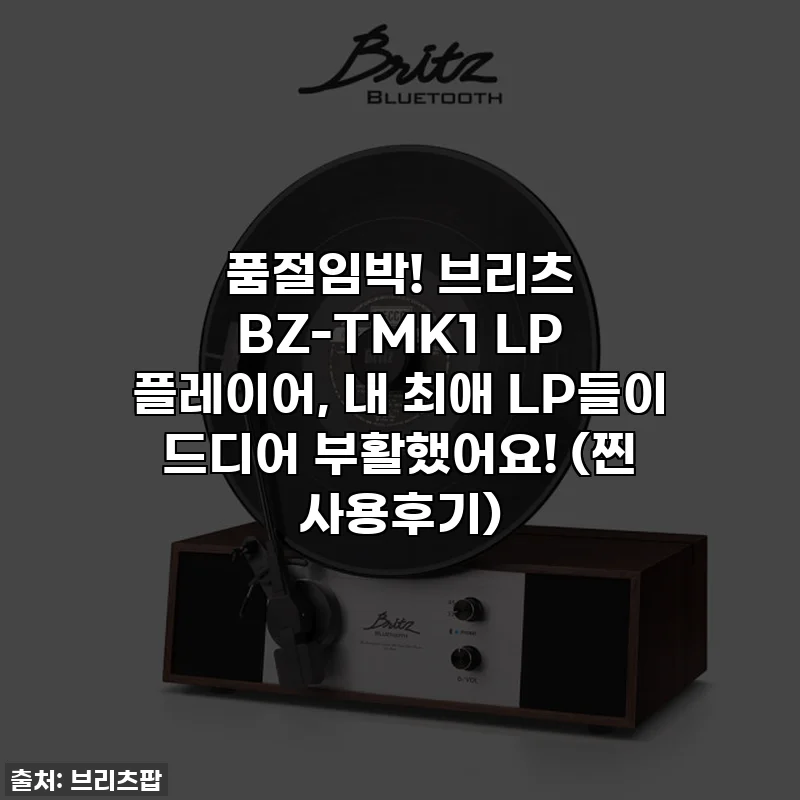품절임박! 브리츠 BZ-TMK1 LP 플레이어, 내 최애 LP들이 드디어 부활했어요! (찐 사용후기)