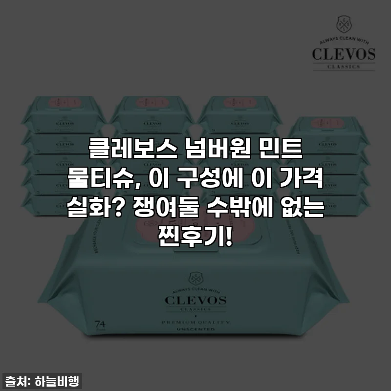 클레보스 넘버원 민트 물티슈, 이 구성에 이 가격 실화? 쟁여둘 수밖에 없는 찐후기!