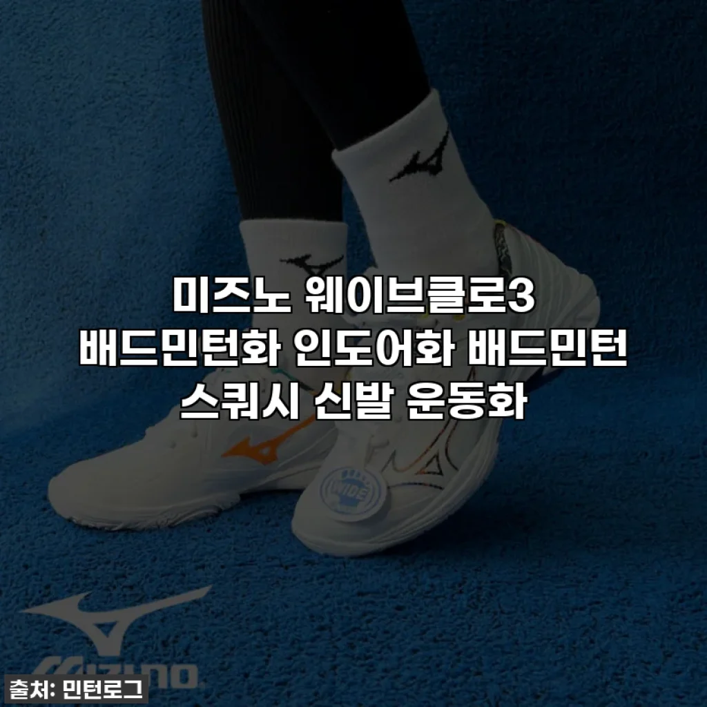 미즈노 웨이브클로3 배드민턴화 인도어화 배드민턴 스쿼시 신발 운동화
