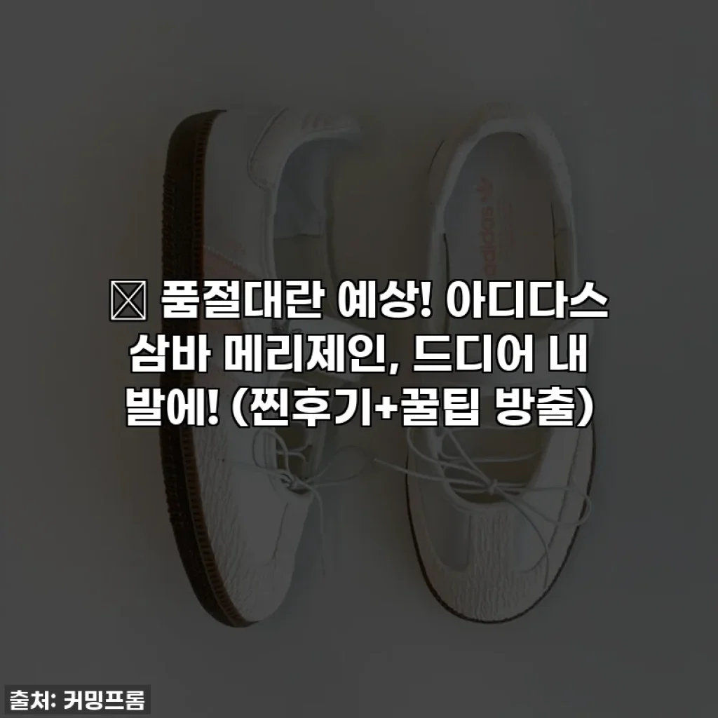 ✨ 품절대란 예상! 아디다스 삼바 메리제인, 드디어 내 발에! (찐후기+꿀팁 방출)