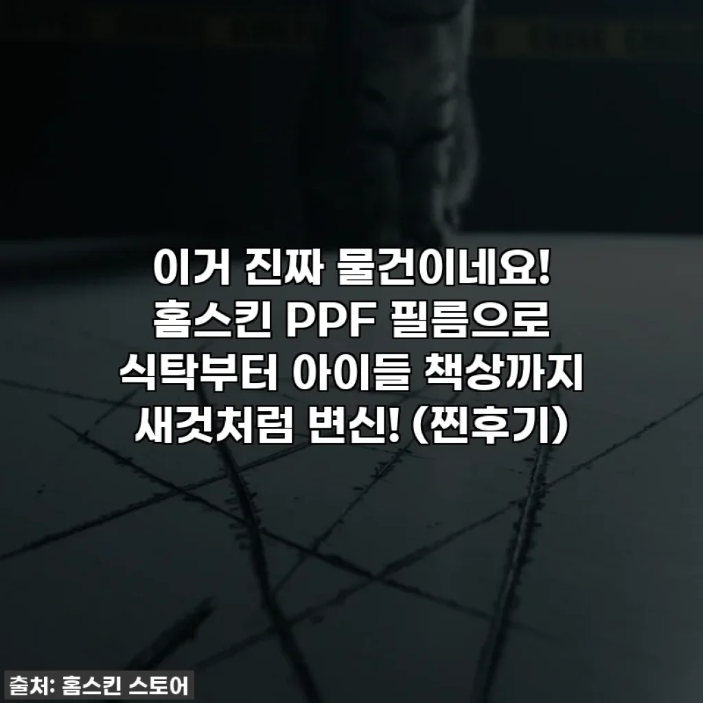 이거 진짜 물건이네요! 홈스킨 PPF 필름으로 식탁부터 아이들 책상까지 새것처럼 변신! (찐후기)