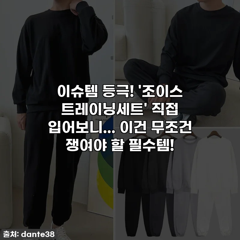 이슈템 등극! '조이스 트레이닝세트' 직접 입어보니... 이건 무조건 쟁여야 할 필수템!