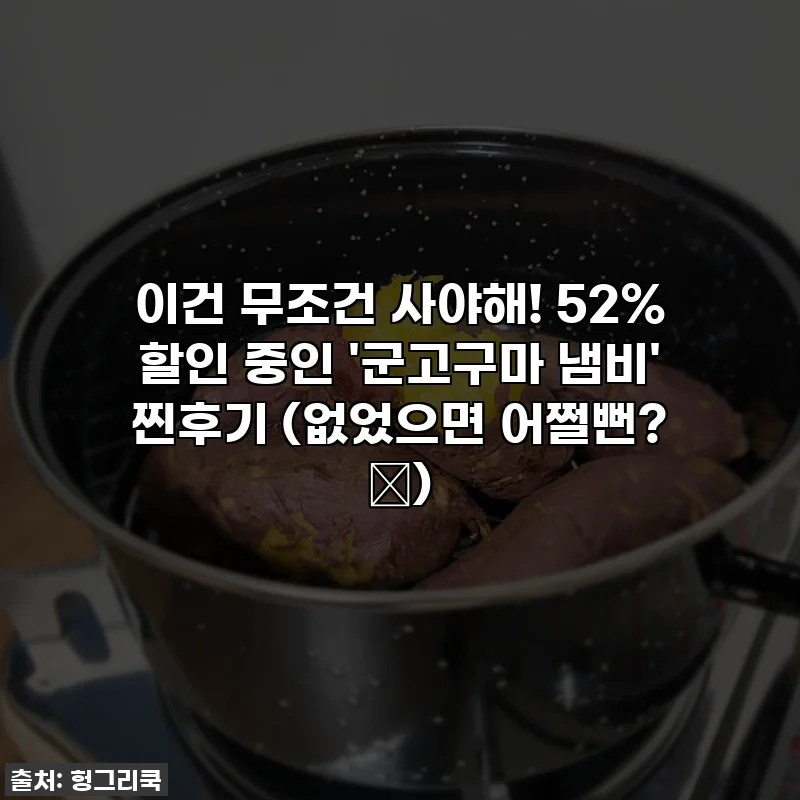 이건 무조건 사야해! 52% 할인 중인 '군고구마 냄비' 찐후기 (없었으면 어쩔뻔? 🔥)