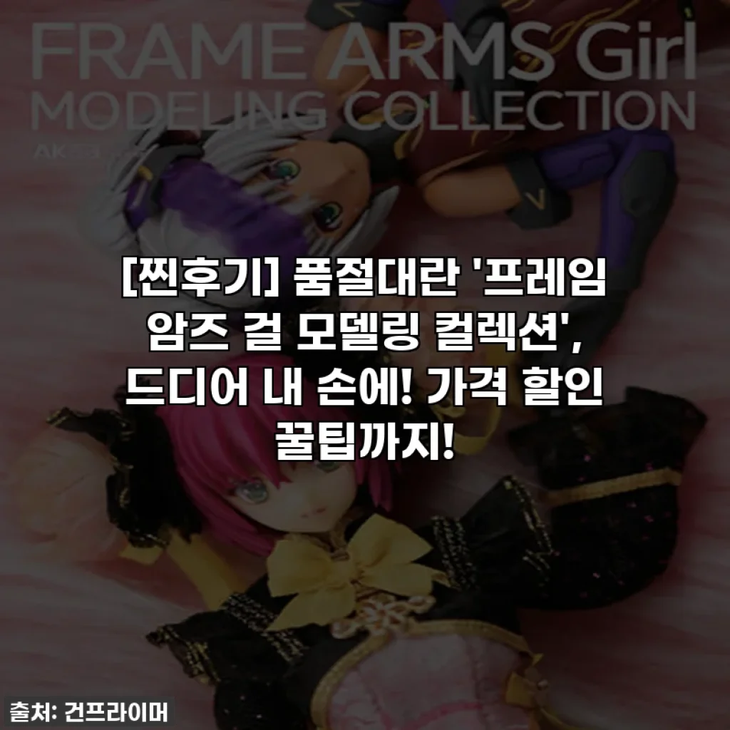 [찐후기] 품절대란 '프레임 암즈 걸 모델링 컬렉션', 드디어 내 손에! 가격 할인 꿀팁까지!