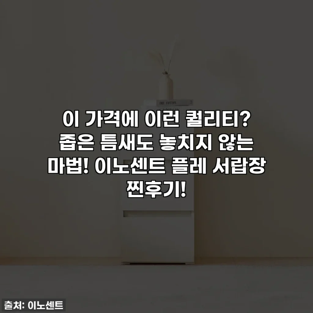 이 가격에 이런 퀄리티? 좁은 틈새도 놓치지 않는 마법! 이노센트 플레 서랍장 찐후기!
