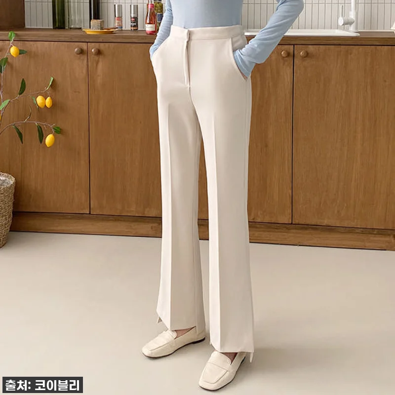 하이웨스트 언발 슬릿 옆트임 여성 봄 관련 이미지 2