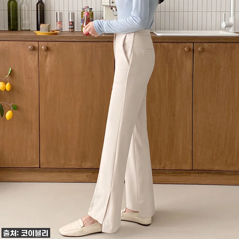 하이웨스트 언발 슬릿 옆트임 여성 봄 관련 이미지 3