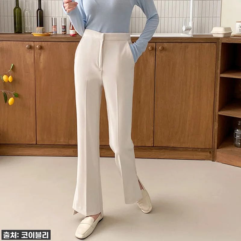 하이웨스트 언발 슬릿 옆트임 여성 봄 관련 이미지 9