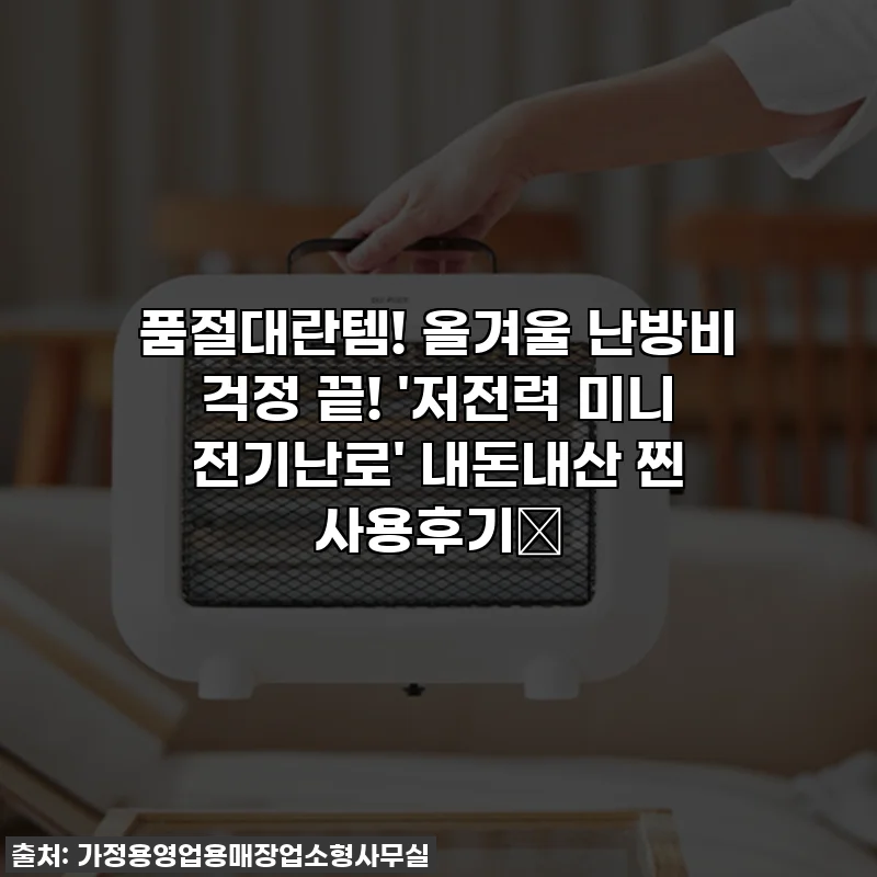 품절대란템! 올겨울 난방비 걱정 끝! '저전력 미니 전기난로' 내돈내산 찐 사용후기🔥