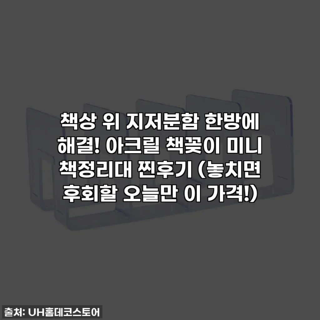 책상 위 지저분함 한방에 해결! 아크릴 책꽂이 미니 책정리대 찐후기 (놓치면 후회할 오늘만 이 가격!)