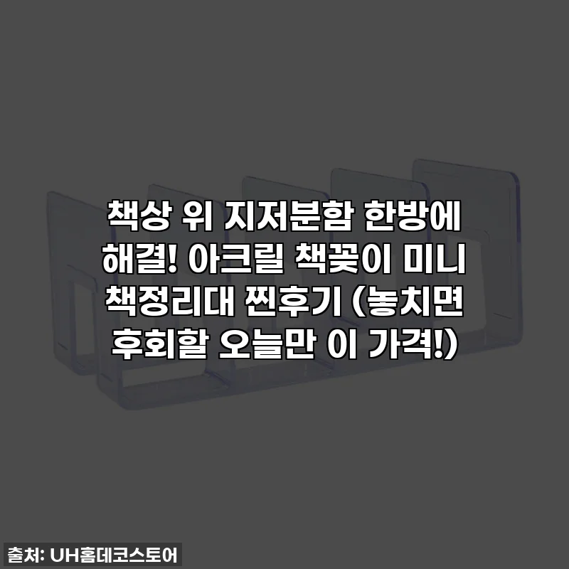 책상 위 지저분함 한방에 해결! 아크릴 책꽂이 미니 책정리대 찐후기 (놓치면 후회할 오늘만 이 가격!)