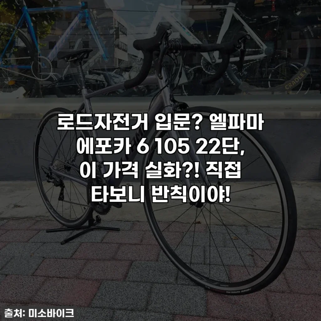로드자전거 입문? 엘파마 에포카 6 105 22단, 이 가격 실화?! 직접 타보니 반칙이야!
