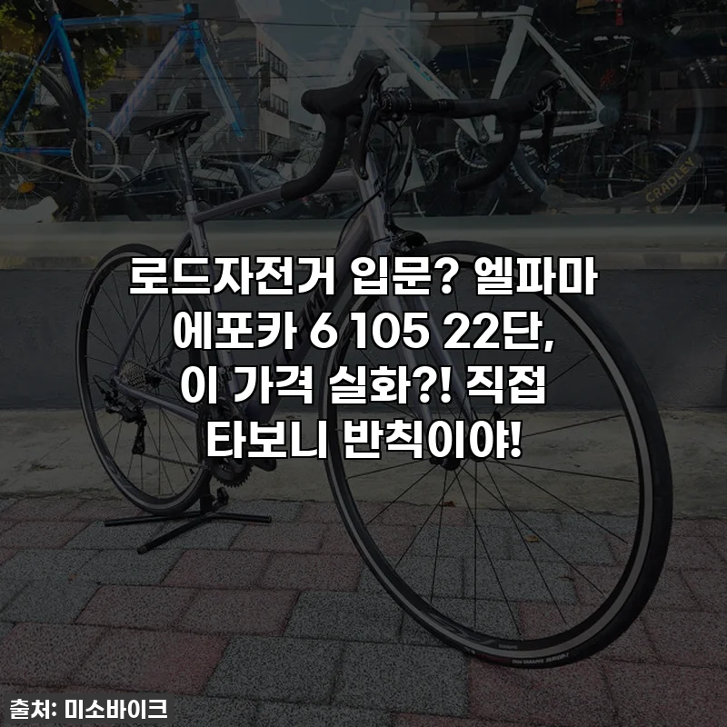 로드자전거 입문? 엘파마 에포카 6 105 22단, 이 가격 실화?! 직접 타보니 반칙이야!