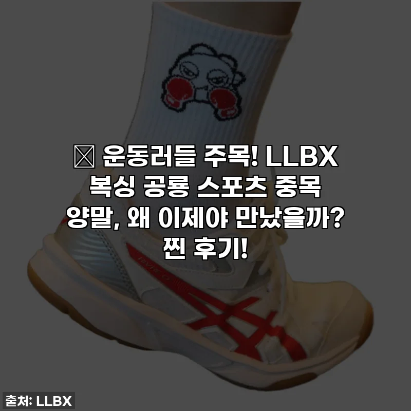 💥 운동러들 주목! LLBX 복싱 공룡 스포츠 중목 양말, 왜 이제야 만났을까? 찐 후기!