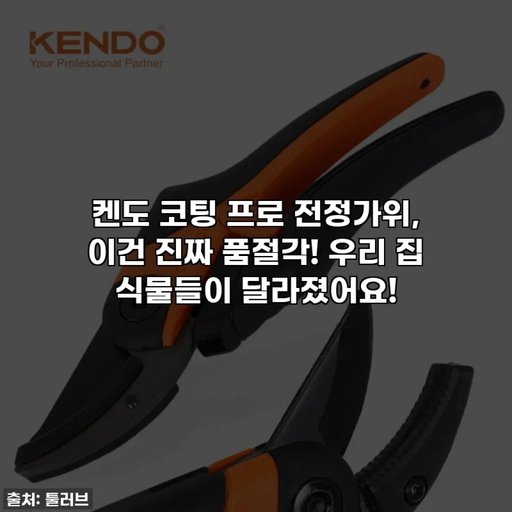 켄도 코팅 프로 전정가위, 이건 진짜 품절각! 우리 집 식물들이 달라졌어요!