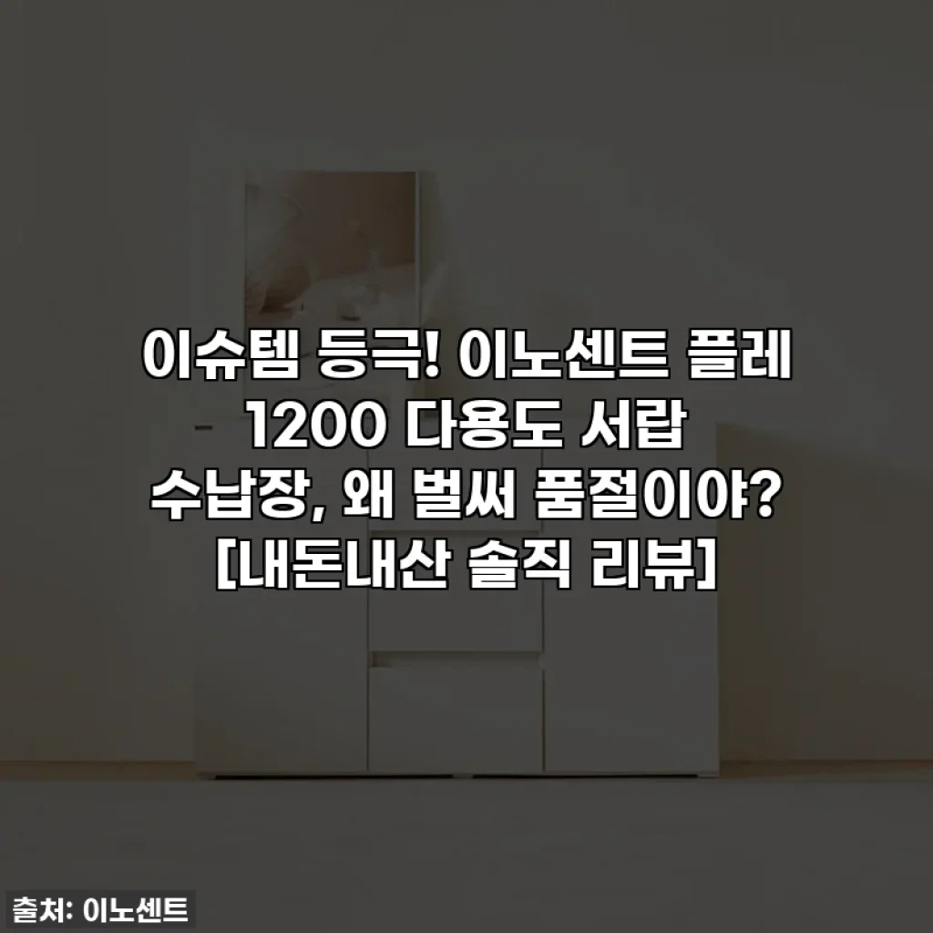 이슈템 등극! 이노센트 플레 1200 다용도 서랍 수납장, 왜 벌써 품절이야? [내돈내산 솔직 리뷰]